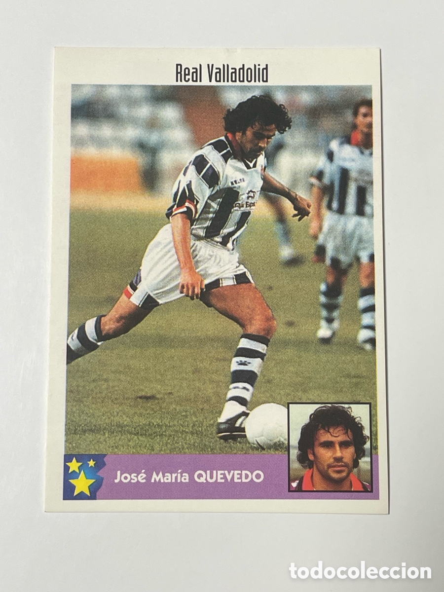 Cromos de F&uacute;tbol: Jos&eacute; Mar&iacute;a Quevedo Valladolid Panini Los mejores equipos de Europa 1997/98 #258