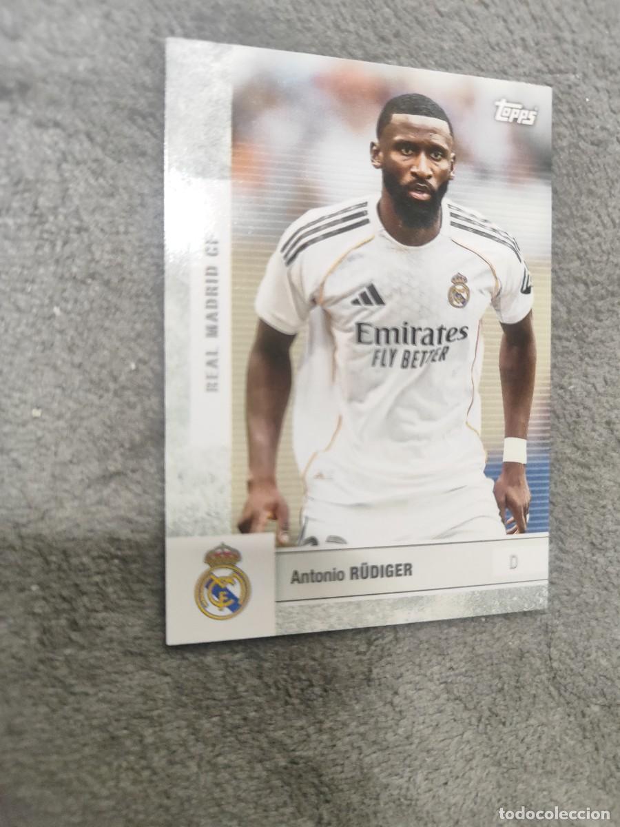 Cromos de F&uacute;tbol: 4 TEAM SET REAL MADRID 25 26 ANTONIO R&Uuml;DIGER FIRST TEAM TOPPS 2025 2026
