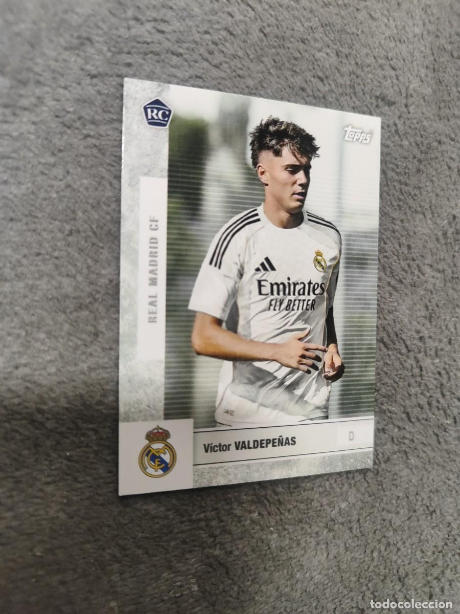 Cromos de F&uacute;tbol: 5 TEAM SET REAL MADRID 25 26 V&Iacute;CTOR VALDEPE&Ntilde;AS ROOKIE CARD FIRST TEAM TOPPS 2025 2026