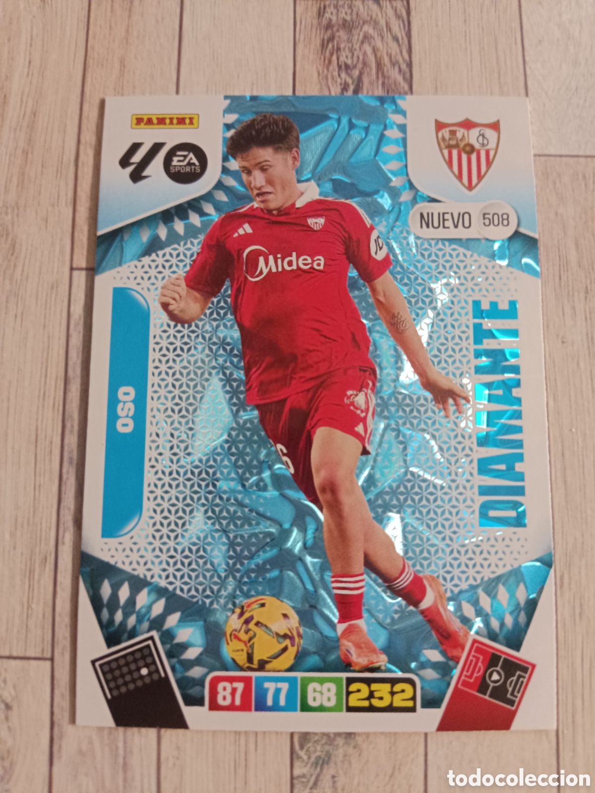 Fu&szlig;ball-Sticker: 509 OSO SEVILLA NUEVO DIAMANTE ADRENALYN XL 2025 2026 PANINI 25 26
