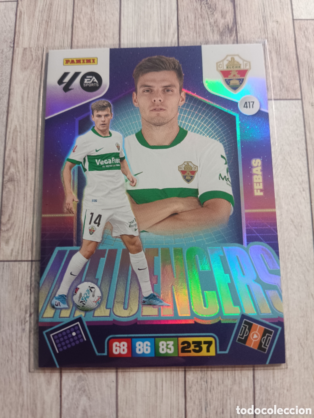 Figurine di Calcio: 417 FEBAS ELCHE INFLUENCERS ADRENALYN XL 2025 2026 PANINI 25 26