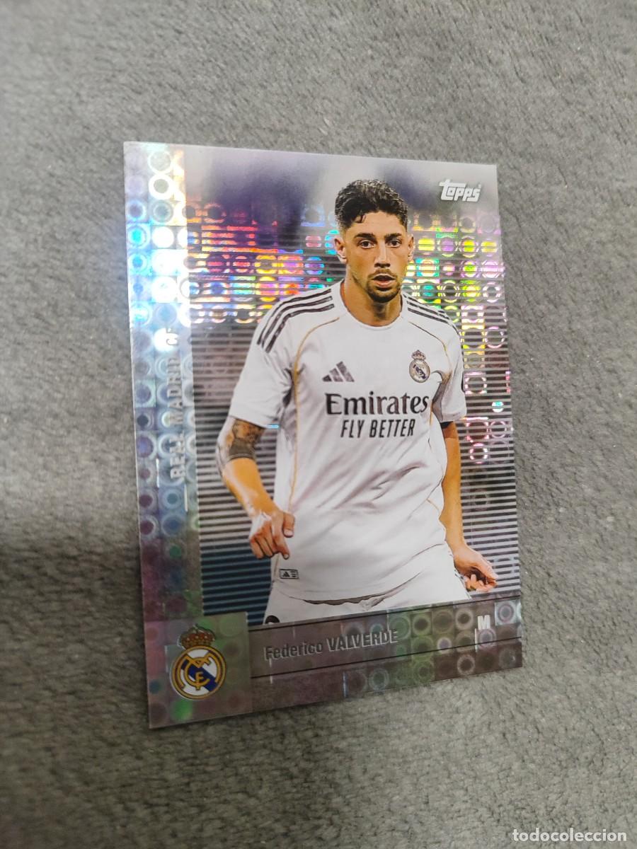 Cromos de F&uacute;tbol: 12 TEAM SET REAL MADRID 25 26 VALVERDE HALO PARALELA PARALLEL TOPPS 2025 2026