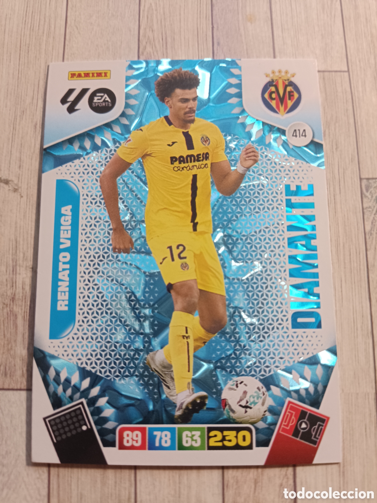 Cromos de F&uacute;tbol: 414 RENATO VEIGA DIAMANTE VILLARREAL ADRENALYN XL 2025 2026 PANINI 25 26