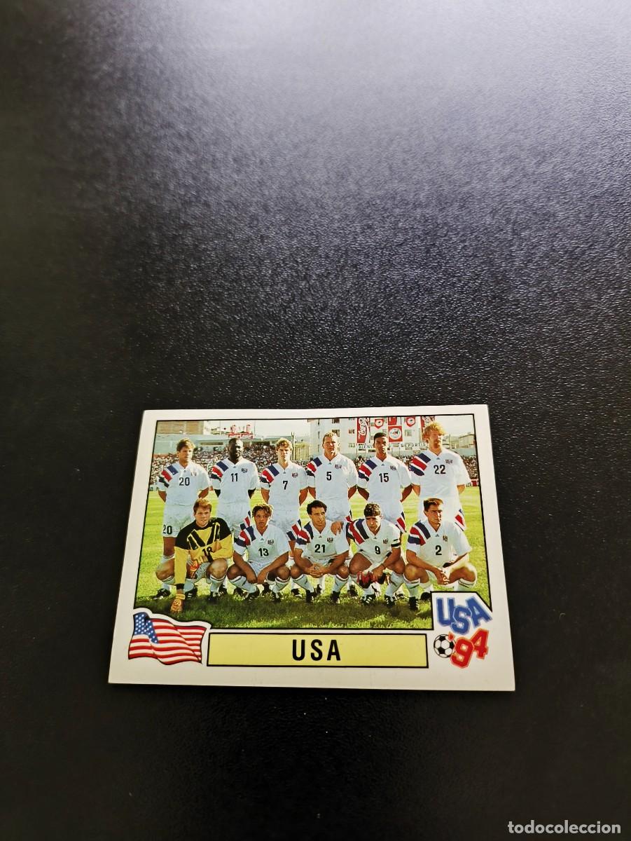 Cromos de F&uacute;tbol: 29 TEAM EQUIPO EEUU SIN PEGAR PANINI FIFA WORLD CUP MUNDIAL USA ESTADOS UNIDOS 1994