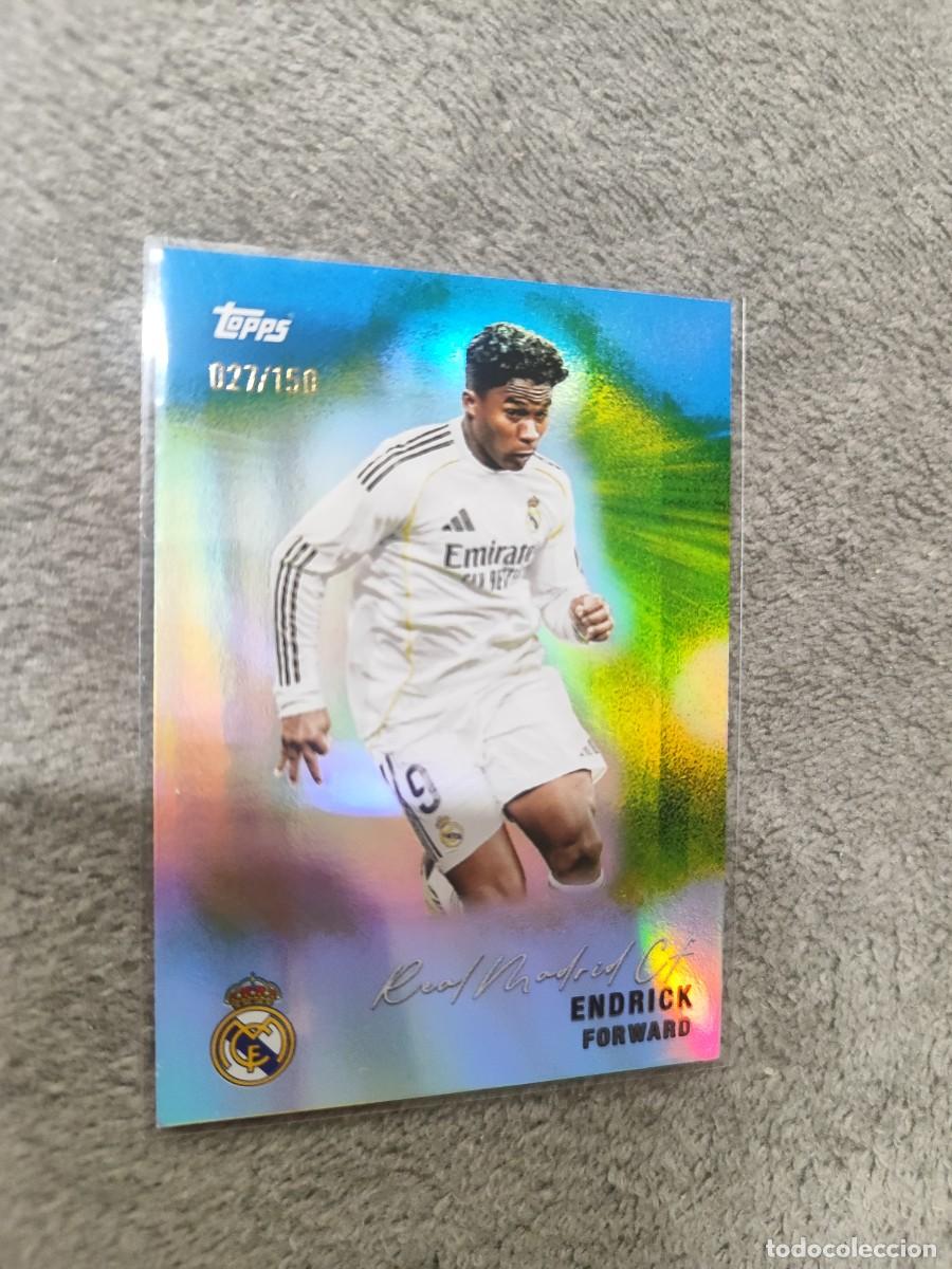 Cromos de F&uacute;tbol: 31 TEAM SET REAL MADRID 25 26 ENDRICK /150 TOPPS 2025 2026 NUMERADA PARALELA PARALLEL