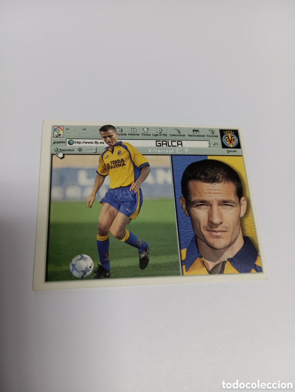 Cromos de F&uacute;tbol: GALCA Villarreal LIGA ESTE 2001 2002 PANINI 01 02