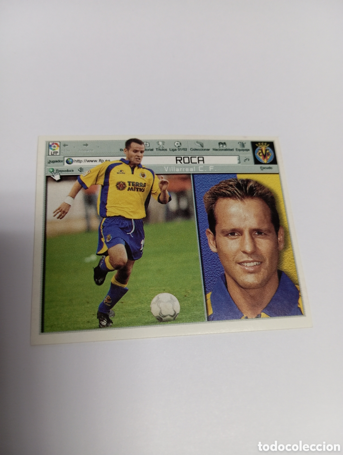 Cromos de F&uacute;tbol: ROCA Villarreal LIGA ESTE 2001 2002 PANINI 01 02