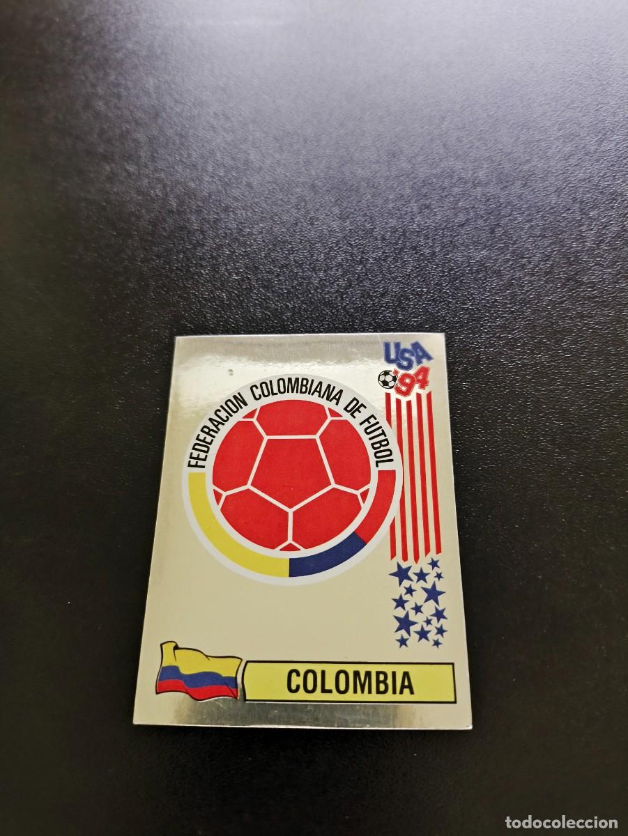 Cromos de F&uacute;tbol: 58 Emblem ESCUDO COLOMBIA SWISS SIN PEGAR PANINI FIFA WORLD CUP MUNDIAL USA ESTADOS UNIDOS 1994