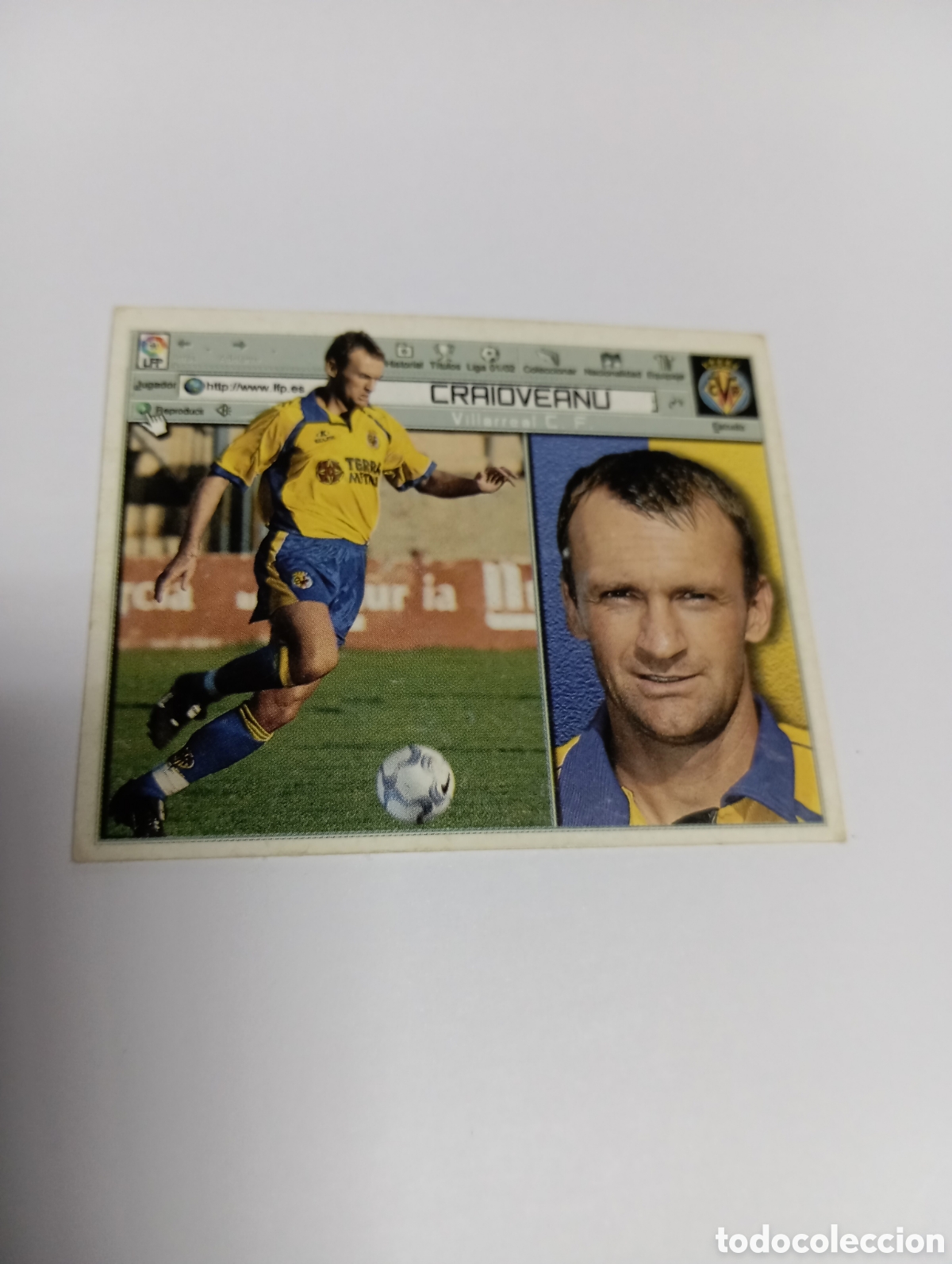 Cromos de F&uacute;tbol: CRAIOVEANU Villarreal LIGA ESTE 2001 2002 PANINI 01 02