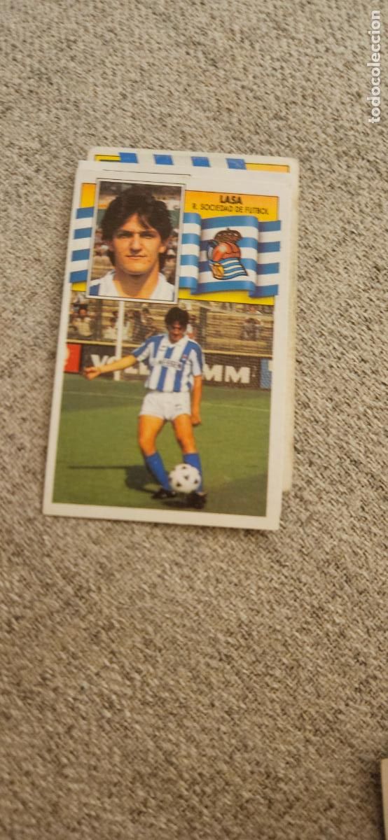 Fu&szlig;ball-Sticker: real sociedad lasa este 1990 1991 90 91 despegado