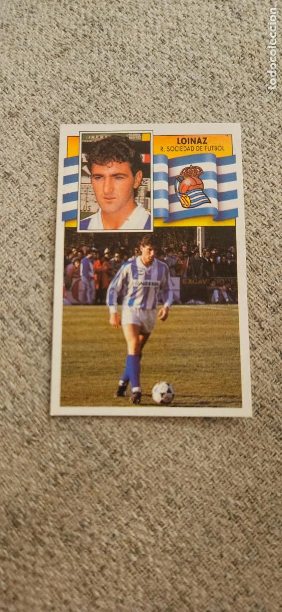 Cartes &agrave; collectionner de Football: real sociedad loinaz este 1990 1991 90 91 despegado