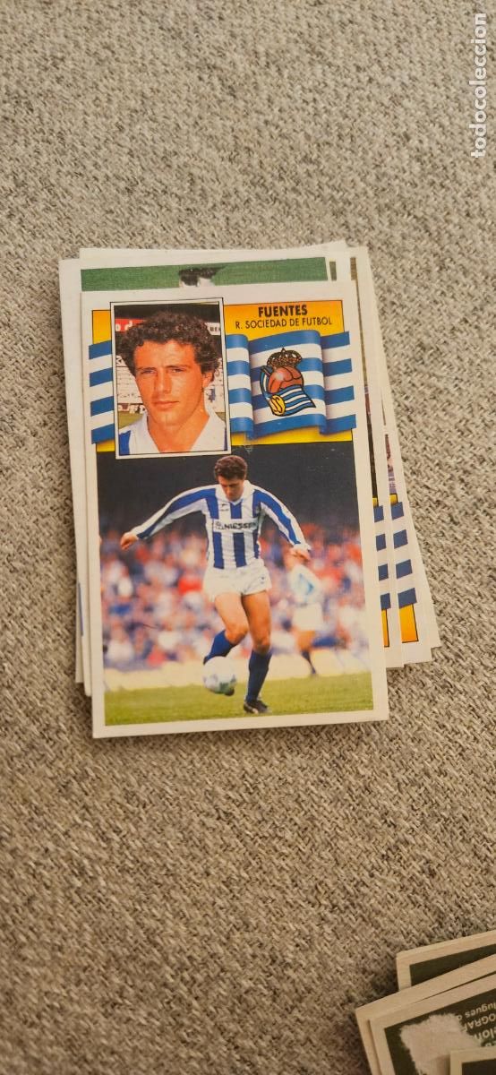 Cartes &agrave; collectionner de Football: real sociedad fuentes este 1990 1991 90 91 despegado
