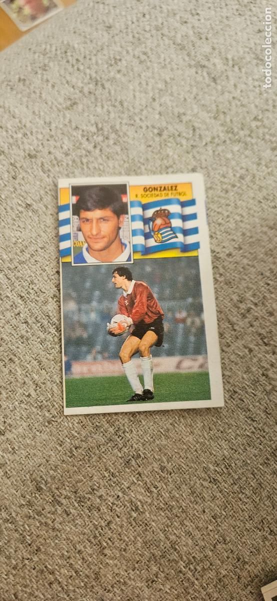 Cartes &agrave; collectionner de Football: real sociedad gonzalez este 1990 1991 90 91 despegado