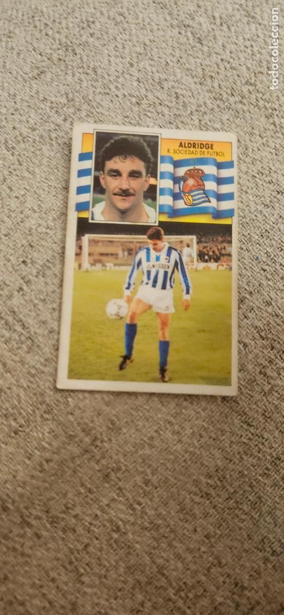 Cartes &agrave; collectionner de Football: real sociedad aldridge este 1990 1991 90 91 despegado