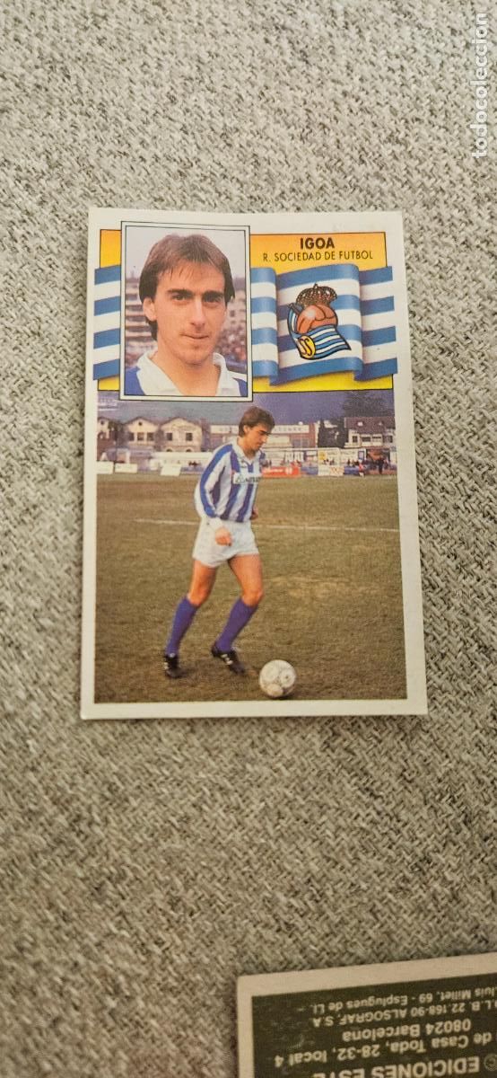 Cartes &agrave; collectionner de Football: real sociedad igoa este 1990 1991 90 91 despegado