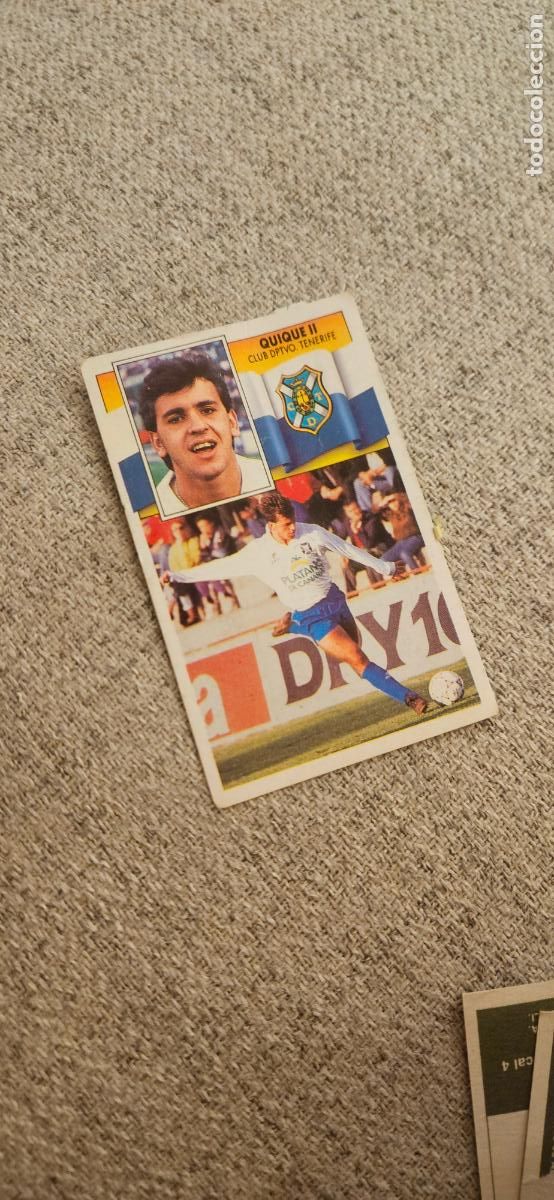 Cartes &agrave; collectionner de Football: tenerife quique II este 1990 1991 90 91 despegado