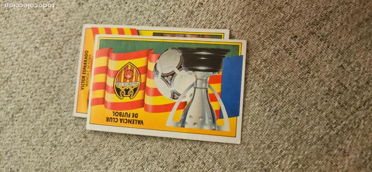 Cartes &agrave; collectionner de Football: valencia escudo este 1990 1991 90 91 despegado