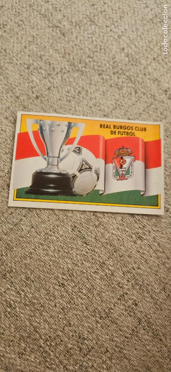 Cartes &agrave; collectionner de Football: burgos escudo este 1990 1991 90 91 despegado