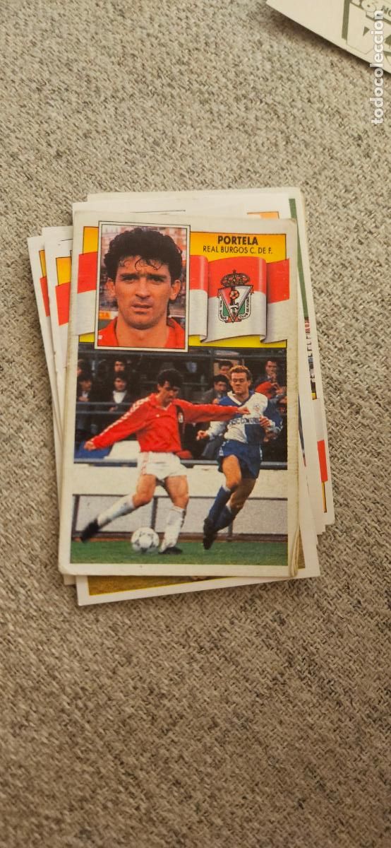Cartes &agrave; collectionner de Football: burgos portilla este 1990 1991 90 91 despegado