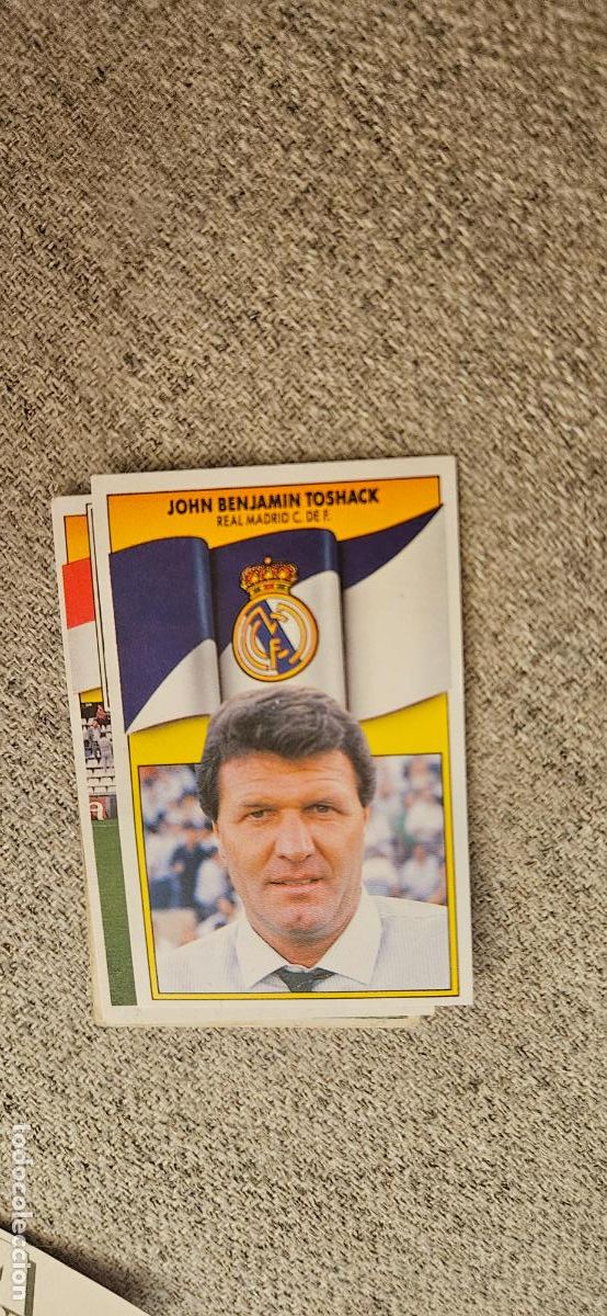 Fu&szlig;ball-Sticker: toshack real madrid este 1990 1991 90 91 despegado