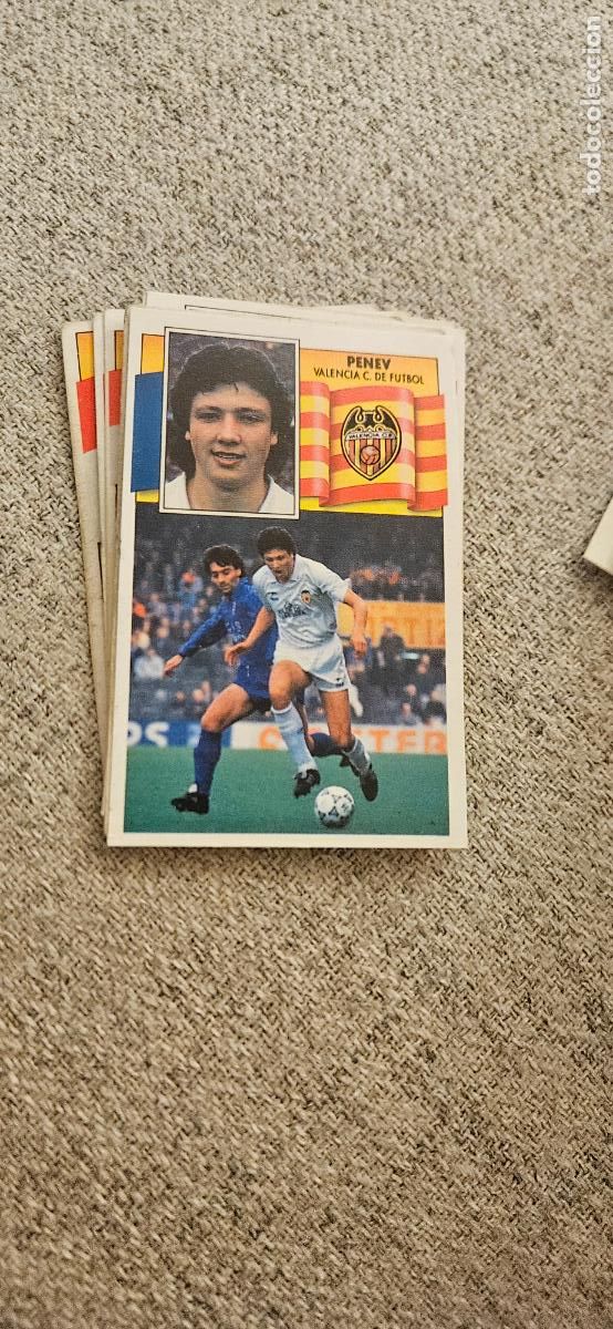 Fu&szlig;ball-Sticker: valencia penev este 1990 1991 90 91 despegado