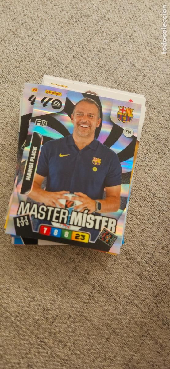 Fu&szlig;ball-Sticker: adrenalyn master mister 518 flick barcelona 2025 2026 25 26 trading card
