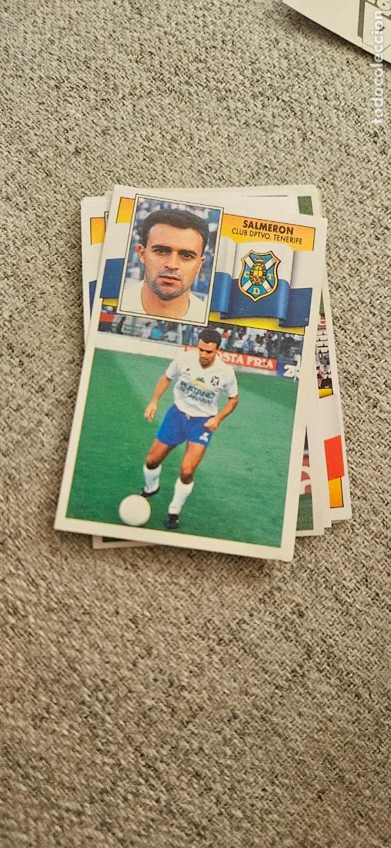 Fu&szlig;ball-Sticker: tenerife salmeron este 1990 1991 90 91 despegado