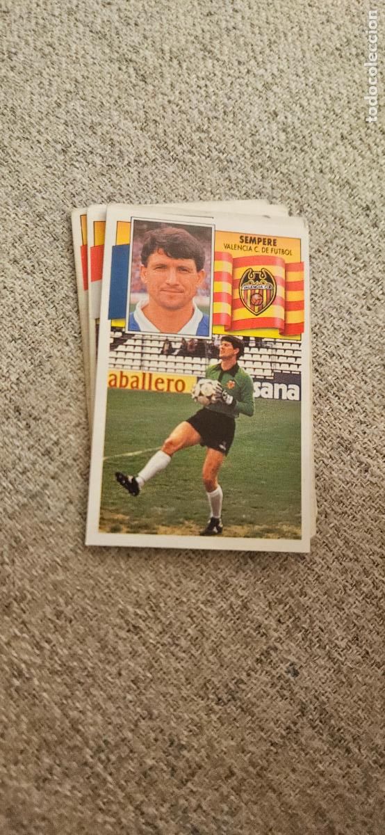 Fu&szlig;ball-Sticker: valencia sempere este 1990 1991 90 91 despegado