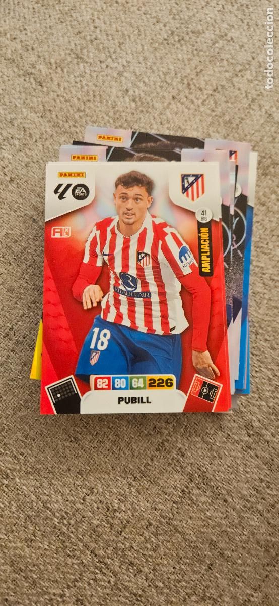 Fu&szlig;ball-Sticker: adrenalyn 41 bis pubill atletico de madrid 2025 2026 25 26 trading card