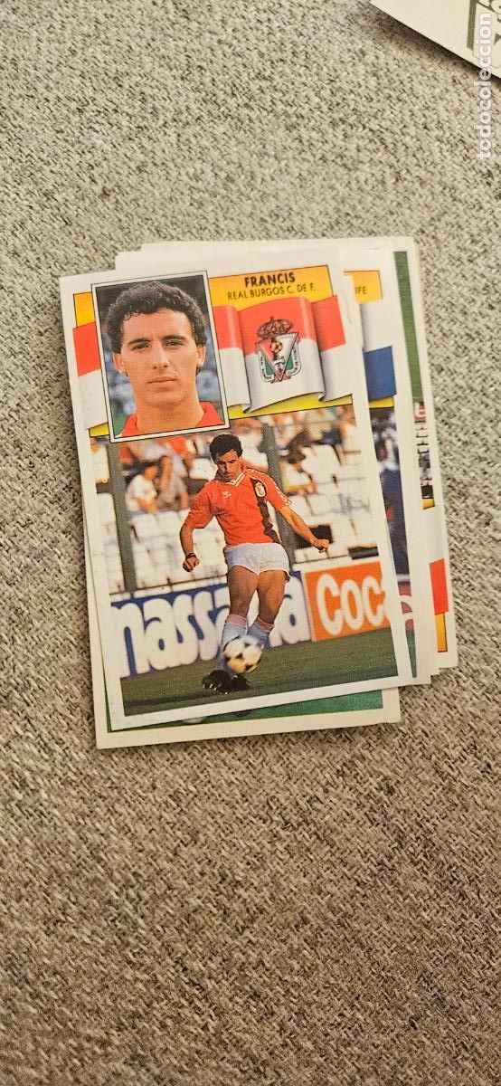 Fu&szlig;ball-Sticker: burgos francis este 1990 1991 90 91 despegado