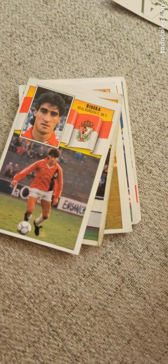 Fu&szlig;ball-Sticker: burgos ribera este 1990 1991 90 91 despegado