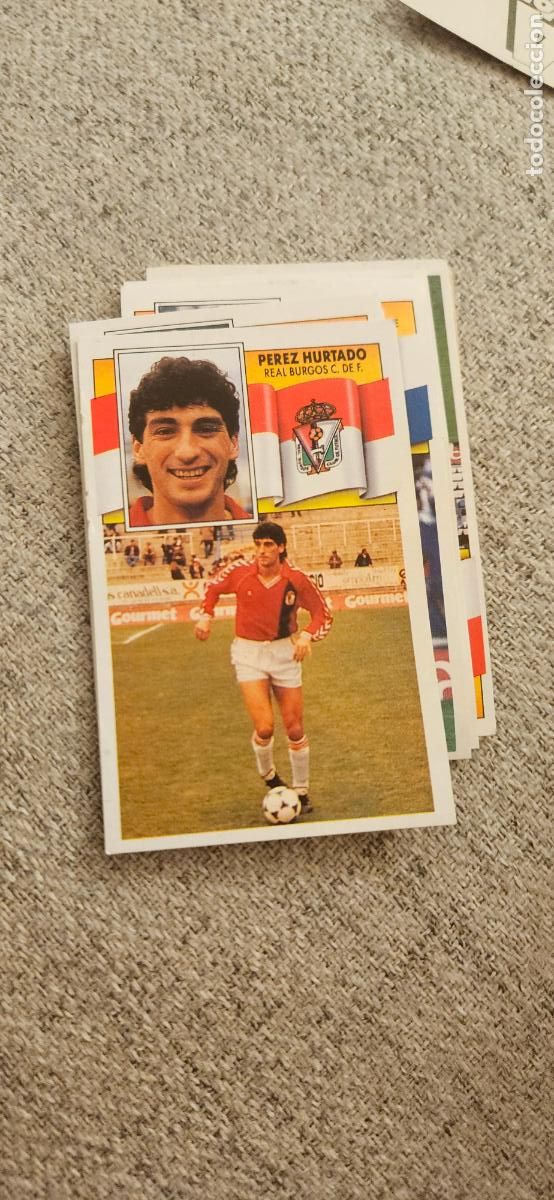Fu&szlig;ball-Sticker: burgos perez hurtado este 1990 1991 90 91 despegado