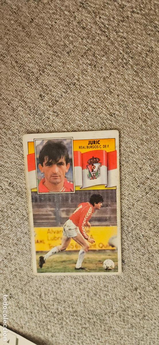 Fu&szlig;ball-Sticker: burgos juric este 1990 1991 90 91 despegado