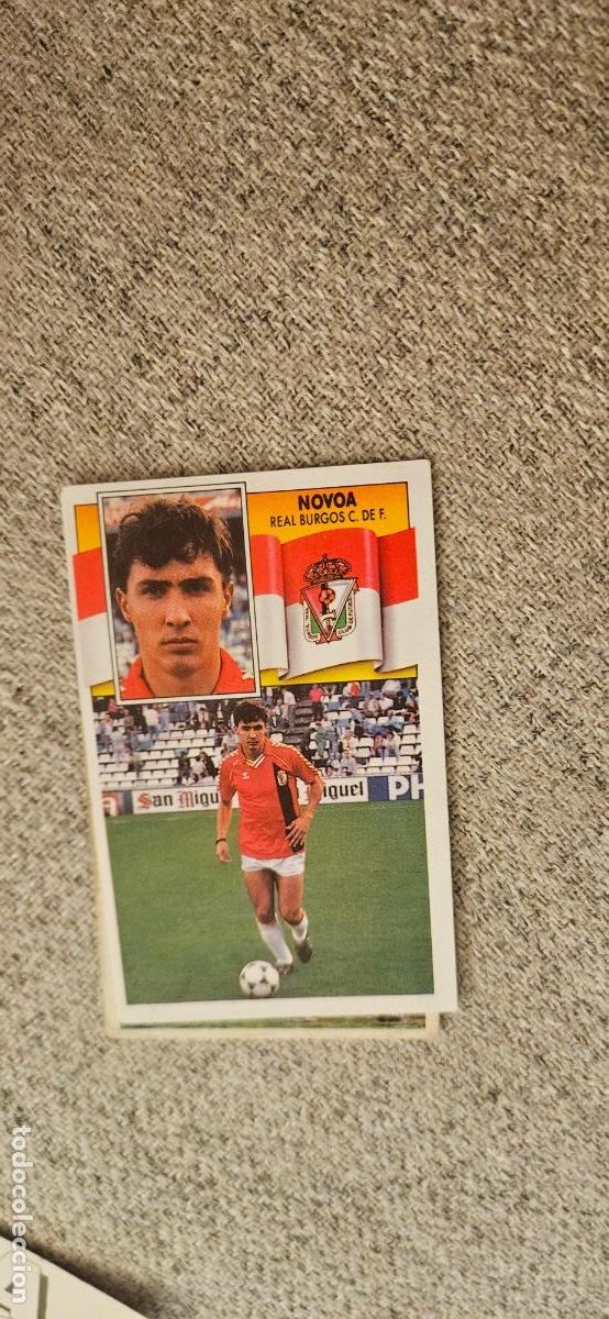 Fu&szlig;ball-Sticker: burgos novoa este 1990 1991 90 91 despegado