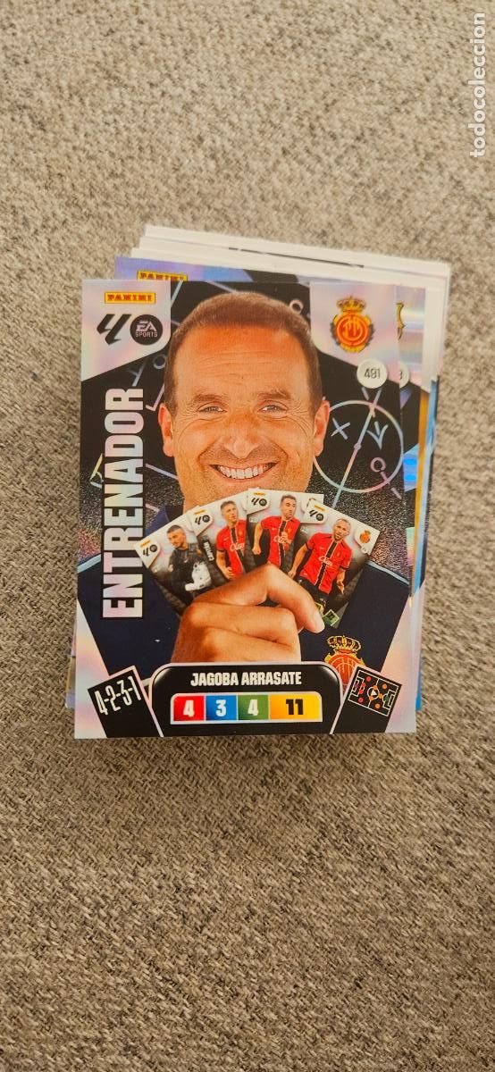Fu&szlig;ball-Sticker: adrenalyn mallorca 491 entrenador arrasate 2025 2026 25 26 trading card