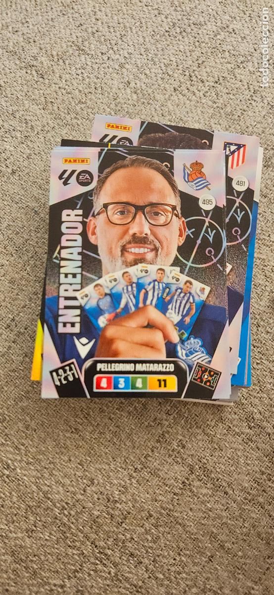 Cromos de F&uacute;tbol: adrenalyn 495 real sociedad matarazzo 2025 2026 25 26 trading card