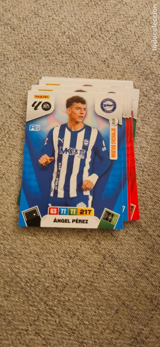 Football Stickers: adrenalyn angel perez 15 bis alaves 2025 2026 25 26 trading card FICHAJE