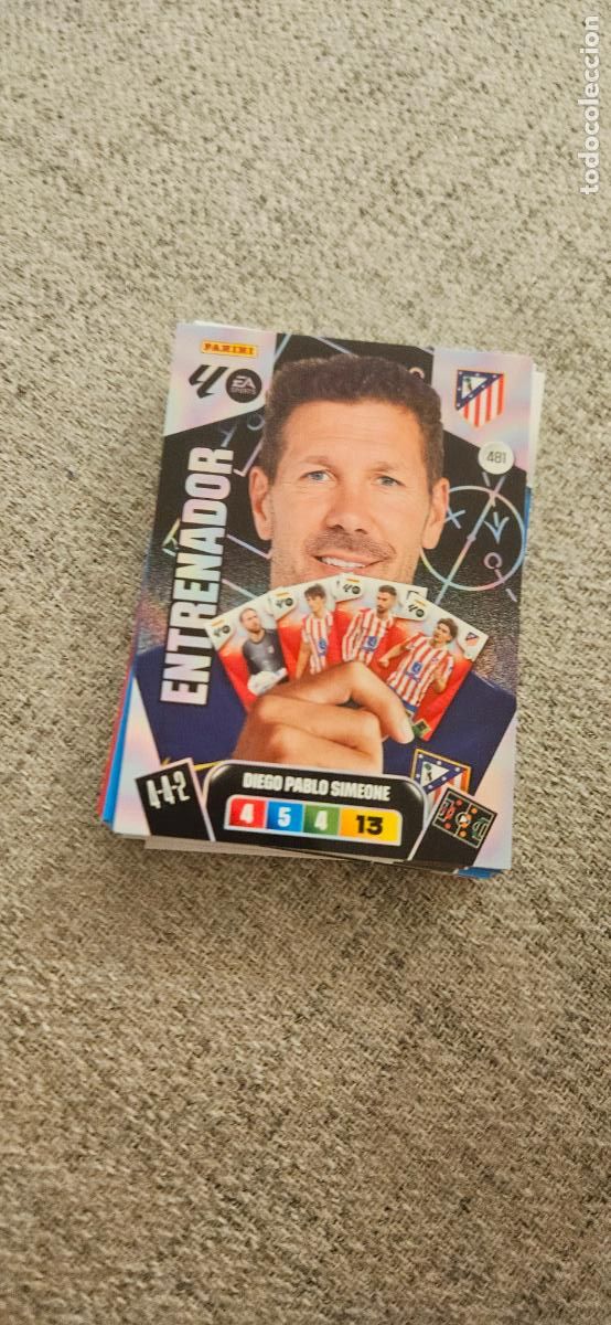 Football Stickers: adrenalyn 481 entrenador atletico de madrid simeone 2025 2026 25 26 trading card