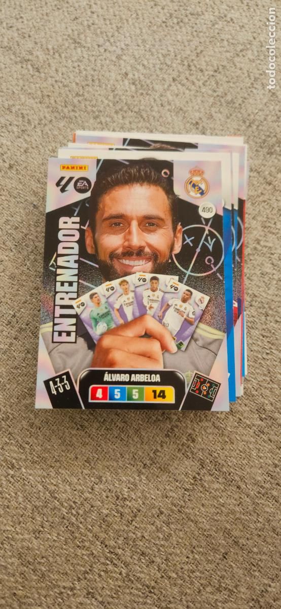 Football Stickers: adrenalyn 490 arbeloa real madrid entrenador 2025 2026 25 26 trading card