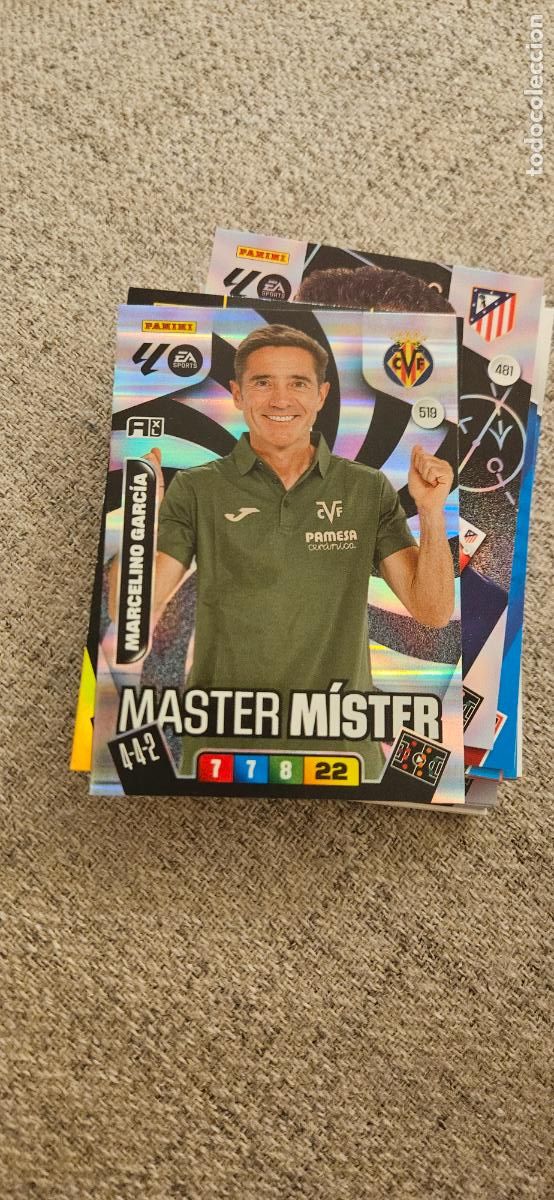 Football Stickers: adrenalyn 519 master mister villarreal entrenador 2025 2026 25 26 trading card