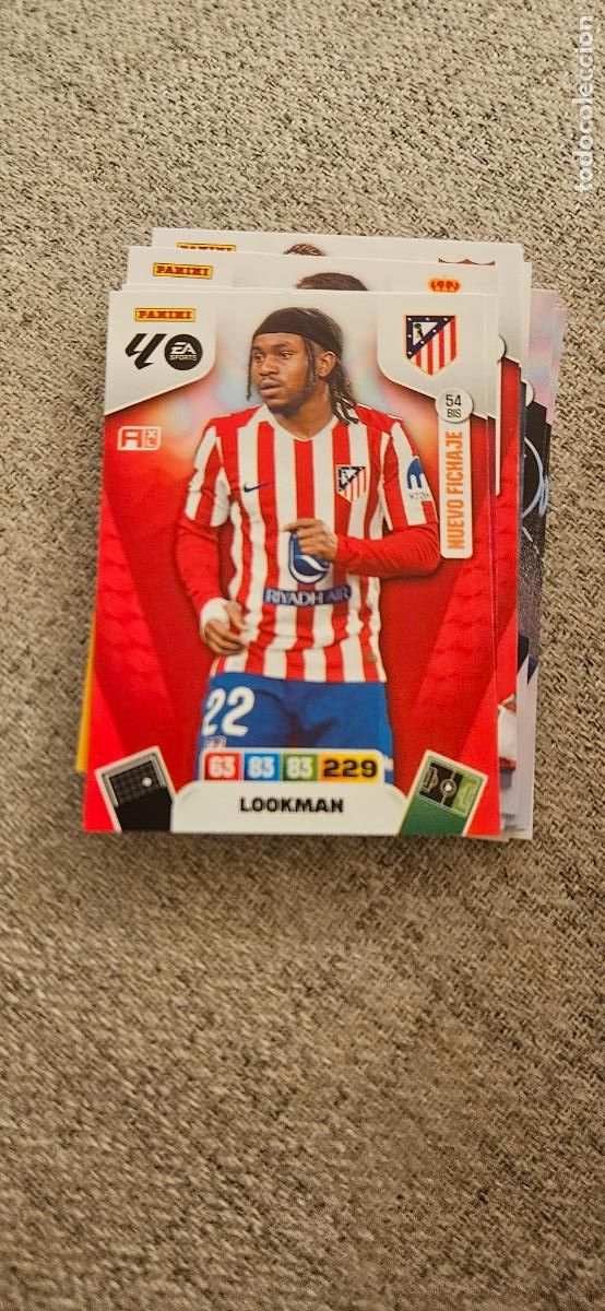 Cartes &agrave; collectionner de Football: adrenalyn lookmn 54 bis atletico de madrid 2025 2026 25 26 trading card