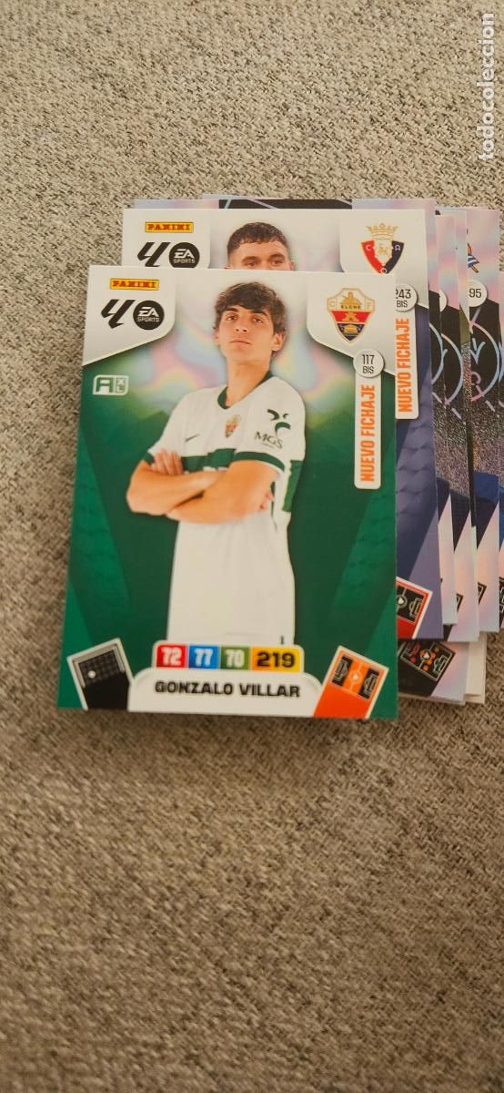 Football Stickers: adrenalyn 117 bis villar elche 2025 2026 25 26 trading card