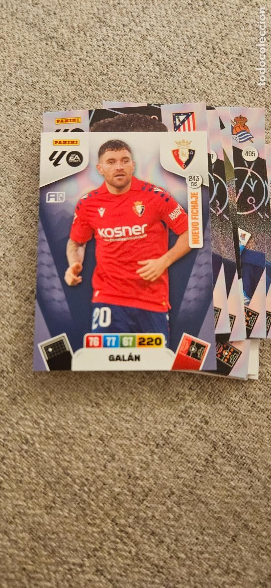 Football Stickers: adrenalyn galan osasuna 243 bis 2025 2026 25 26 trading card
