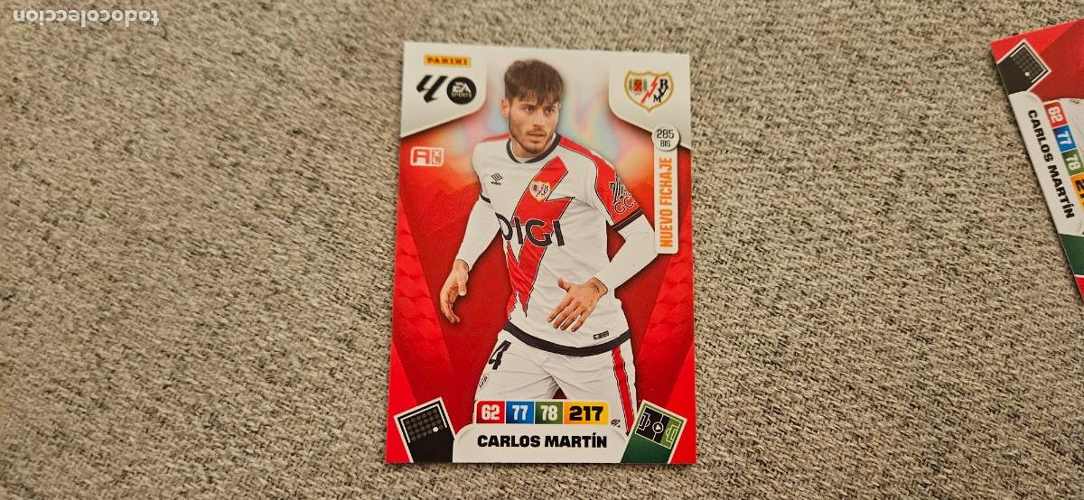 Cartes &agrave; collectionner de Football: adrenalyn285 carlos martin rayo vallecano bis 2025 2026 25 26 trading card FICHAJE