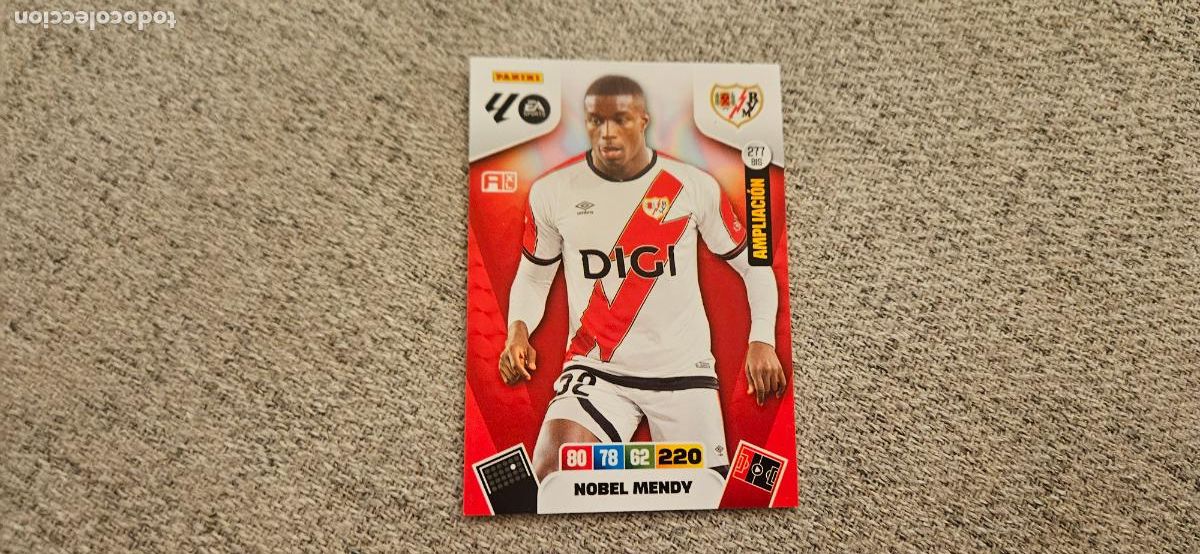 Cartes &agrave; collectionner de Football: adrenalyn 277 mendy rayo vallecano bis 2025 2026 25 26 trading card FICHAJE