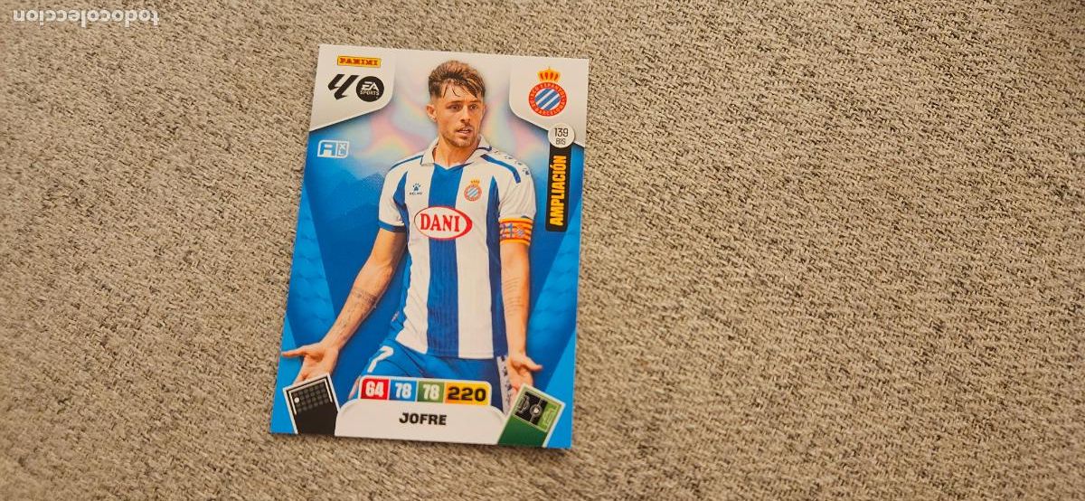 Cartes &agrave; collectionner de Football: adrenalyn jofre 139 bis espa&ntilde;ol 2025 2026 25 26 trading card FICHAJE