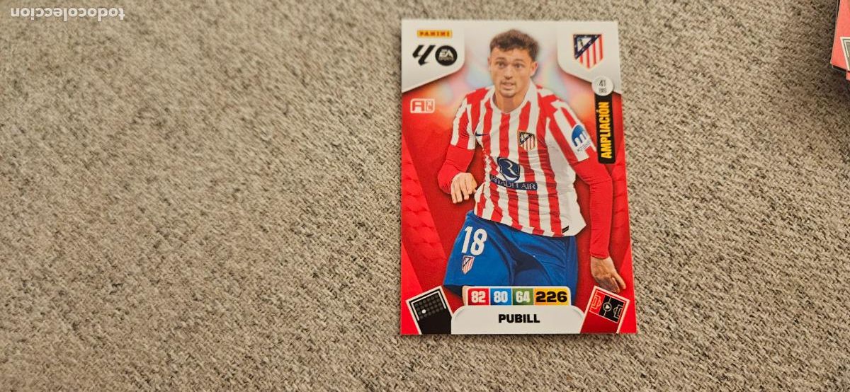 Cartes &agrave; collectionner de Football: adrenalyn 51 bis pubill atletico de madrid 2025 2026 25 26 trading card FICHAJE