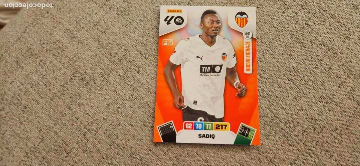 Cartes &agrave; collectionner de Football: adrenalyn 341 bis valenciasadiq 2025 2026 25 26 trading card FICHAJE