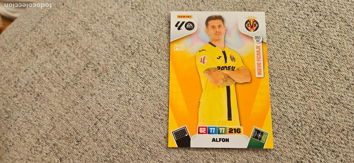 Cartes &agrave; collectionner de Football: adrenalyn 355 bis alfon villarreal 2025 2026 25 26 trading card FICHAJE