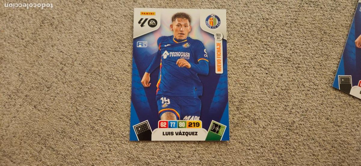 Cartes &agrave; collectionner de Football: adrenalyn 160 bis luis vazquez getafe 2025 2026 25 26 trading card FICHAJE